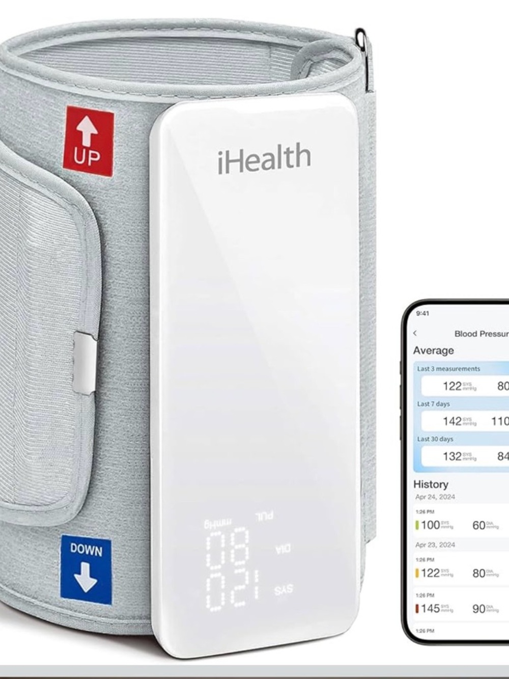 Neo Wireless Blood Pressure Monitor - Light Blue
